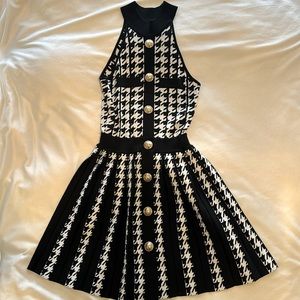 Jacquard print balmain similar dress
